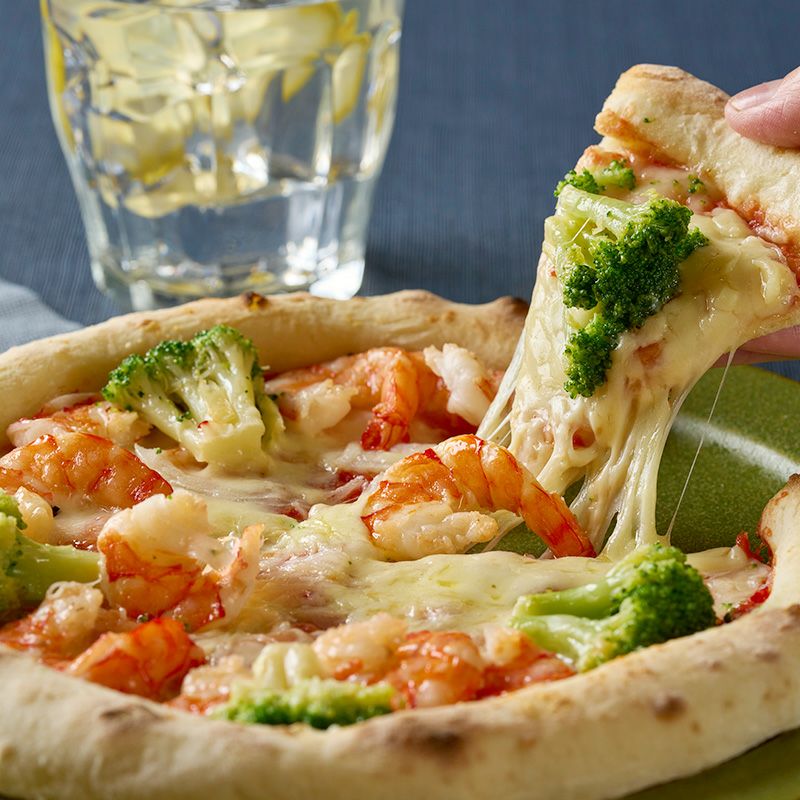 海老とブロッコリー | 金沢ピザ工房 森山ナポリ