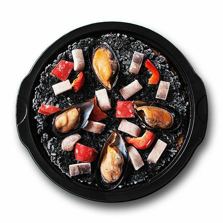 イカスミのパエリア