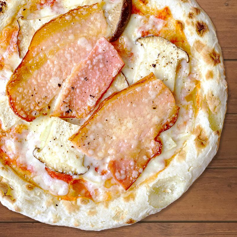 燻製ベーコンとエリンギ